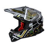 SMK ALLTERRA X-ACES DECORATED SHINE CAPACETE MOTOCROSS (GL627)
